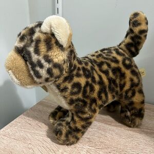 Aurora Miyoni Leopard Plush Realistic Big Cat Stuffed Animal Wildlife Toy